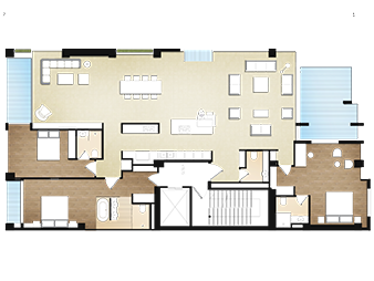 پلان طبقه 5 جمشیدیه